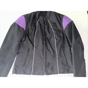 Nexgen Motorcycle Jacket Womens M Zip-Out‎ Liner Waterproof Black Purple  Biker